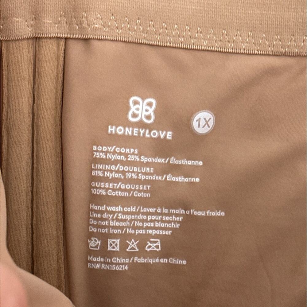 Honeylove SuperPower Short 1X Sand Nude Compression Shapewear High Waist - Picture 7 of 9